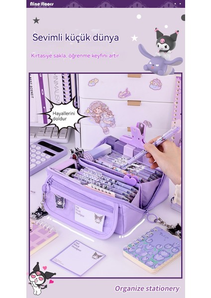 Kız Kalbi Büyük Kapasiteli Ilkokul Öğrencisi Yüksek Yüz Değeri Çok Fonksiyonlu Kalem Kutusu (Yurt Dışından) fırsatları