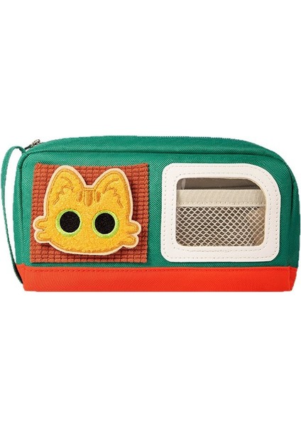 Kedi Velcro Büyük Kapasiteli Kalem Çantası (Yurt Dışından)