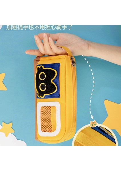 Kedi Velcro Büyük Kapasiteli Kalem Çantası (Yurt Dışından) indirimleri