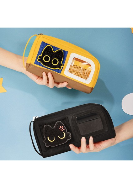 Kedi Velcro Büyük Kapasiteli Kalem Çantası (Yurt Dışından) modelleri