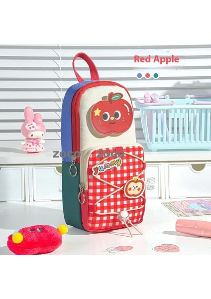 Yeni Basit Retro Tarzı Kırtasiye Çantası Ilkokul Öğrencileri Kırtasiye Çantası Dikey Kalem Çantası Kalem Kutusu (Yurt Dışından)