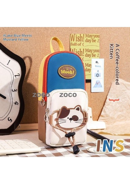 Yeni Basit Retro Tarzı Kırtasiye Çantası Ilkokul Öğrencileri Kırtasiye Çantası Dikey Kalem Çantası Kalem Kutusu (Yurt Dışından)