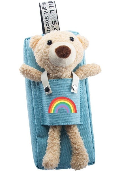 Ayısı Çıkarılabilir Çift Büyük Kapasiteli Kırtasiye Çantasının Kore Versiyonu (Yurt Dışından)