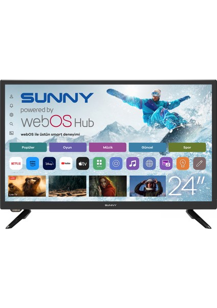 SN24LEDl262-S 24'' 60 Ekran Uydu Alıcılı HD Ready webOS Smart LED TV
