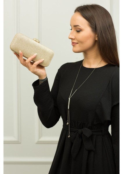 148 Kum Sim Badem Taşlı Abiye Çanta | Işıltılı ve Zarif Çanta