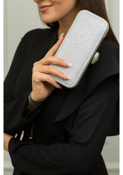 148 Kum Sim Badem Taşlı Abiye Çanta | Işıltılı ve Zarif Çanta