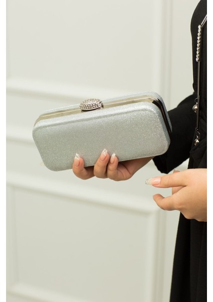 148 Kum Sim Badem Taşlı Abiye Çanta | Işıltılı ve Zarif Çanta modelleri