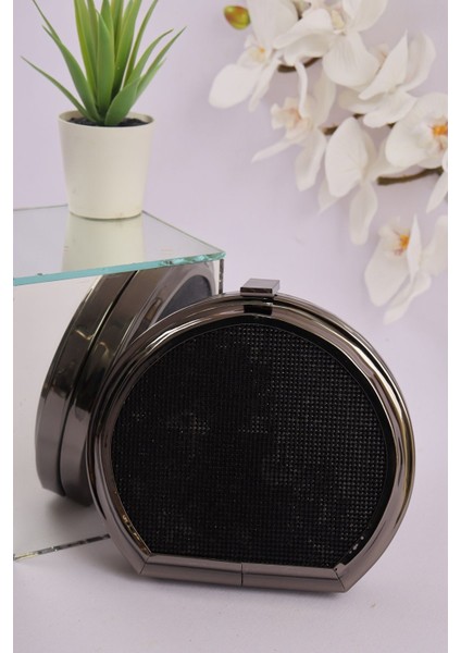 821 Yuvarlak Taş Işlemeli Abiye Çanta modelleri