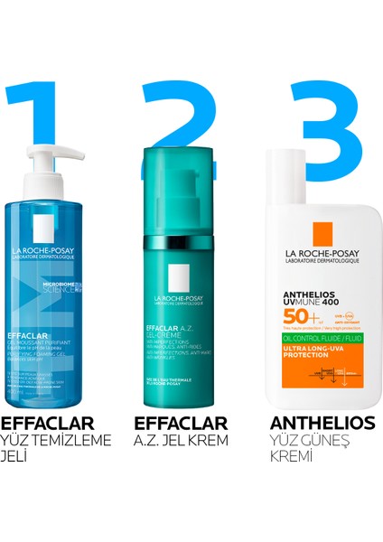 Effaclar A.Z. %10 Azelaik Asit İçeren Sivilce & Sivilce İzi & Kırışıklık Karşıtı Jel Krem 40ml