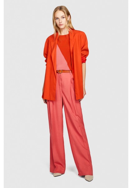 Sisley %100 Liyosel Düşük Bel Pantolon Kadın Mor Pantolon - 323A4BJFLF02Z fiyatları