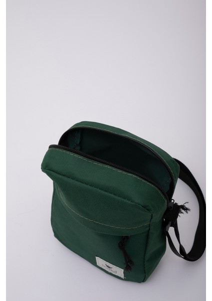Petrolyeşil U12 Imperteks Kumaş, Fermuarlı 2 Bölmeli ,ayarlanabilir Askılı, Kol ve Omuz Çantası