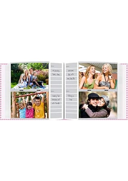 Photo Albums Gingham Frame (200 4x6 S) - Pink modelleri