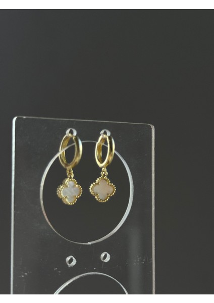 925 Ayar Gümüş 10 mm Cleef Model Sallantılı Halka Küpe