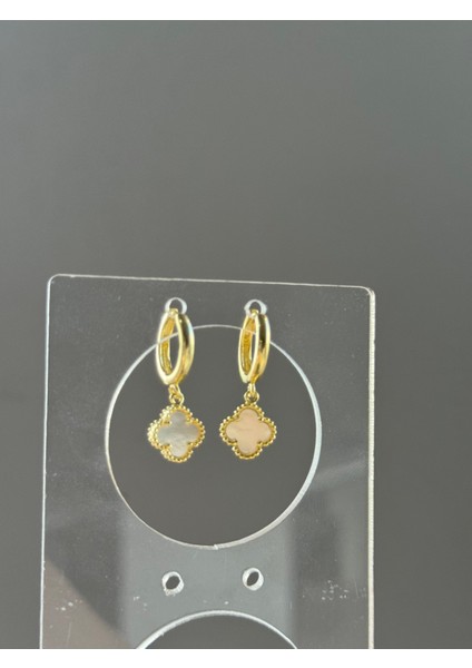 925 Ayar Gümüş 10 mm Cleef Model Sallantılı Halka Küpe fırsatları