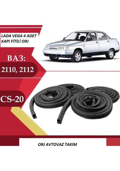 Lada Vega Kapı Toz Lastiği Fitili Takım 4 Adet 2110 2111 2112 Orj Brt Avtovaz