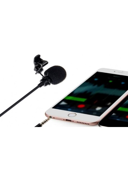 Laptop/Cep Telefonu Uyumlu Youtuber Yaka Mikrofonu 1.5 Metre fiyatları