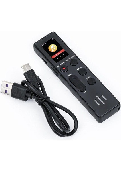 Siyah 64GB Dijital Ekranlı Ses Kayıt Cihazı Ekrandan Kayıtlarınızı Seçip Dinleme Kayıt Li-Ion Dayanıklı Batarya modelleri