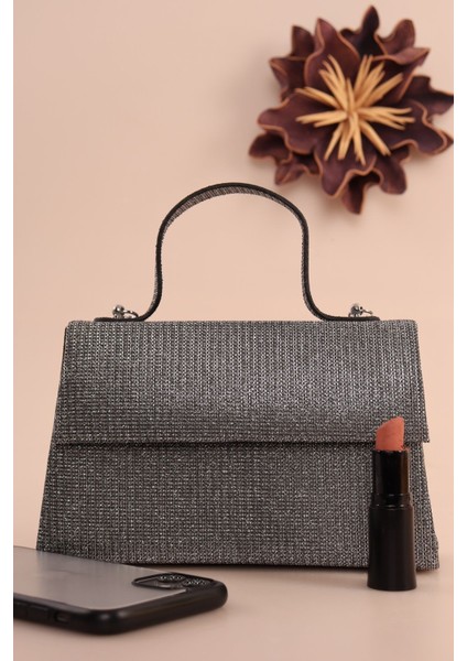 408 Çizgili Çupra Saplı Taşlı Abiye Çanta fiyatları