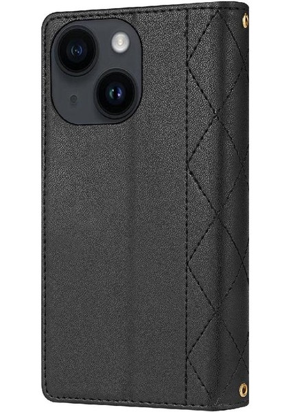 Moda Cüzdan Kılıf IPhone 14 Artı Kart Tutucu Kickstand Bilek Kayışı (Yurt Dışından) fırsatları