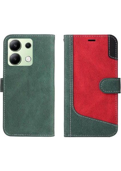 Xiaomi Redmi Not 13 Için Flip Case Kart ile 4g Benzersiz Patchwork Renk ve (Yurt Dışından)
