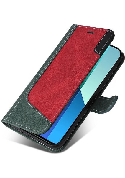 Xiaomi Redmi Not 13 Için Flip Case Kart ile 4g Benzersiz Patchwork Renk ve (Yurt Dışından) fırsatları