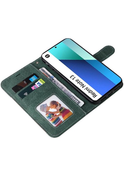 Xiaomi Redmi Not 13 Için Flip Case Kart ile 4g Benzersiz Patchwork Renk ve (Yurt Dışından) indirimleri