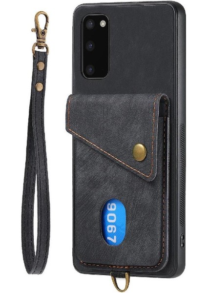 Samsung Galaxy S20 Kart Yuvası Manyetik Kapatma Premium Deri Kılıf (Yurt Dışından) fırsatları