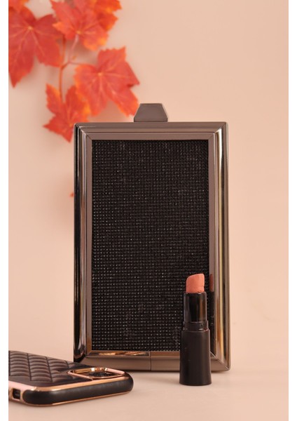 820 Kare Taş Detaylı Abiye Çanta