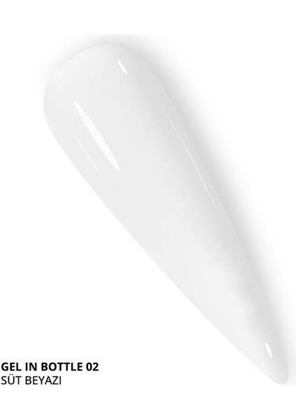 Gel In Bottle No.02, Akıllı Fırçalı Protez Tırnak Jeli, Süt Beyazı, 18 ml fiyatları