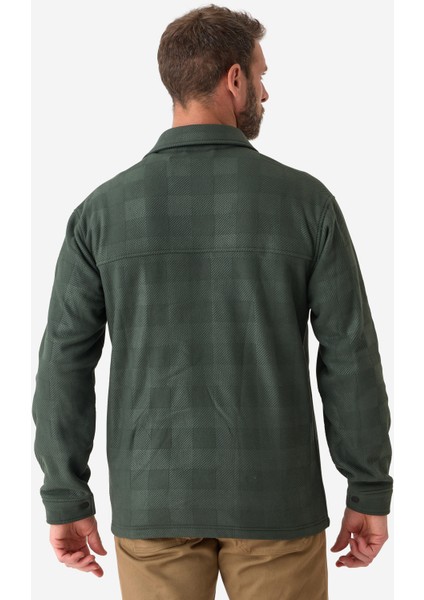 Solognac Erkek Uzun Kollu Oduncu Gömleği - Yeşil - Avcılık ve Doğa Gözlemi - 100 modelleri