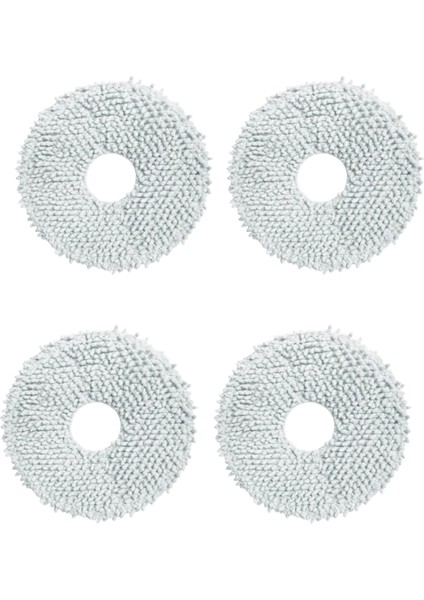 Roborock Q Revo Curv Robot Süpürge Uyumlu 4 Adet Mop Bezi Yedek Parça Seti