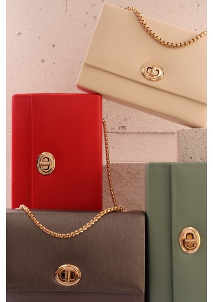 414 Mat Zincir Askılı Kilitli Portföy Çanta modelleri