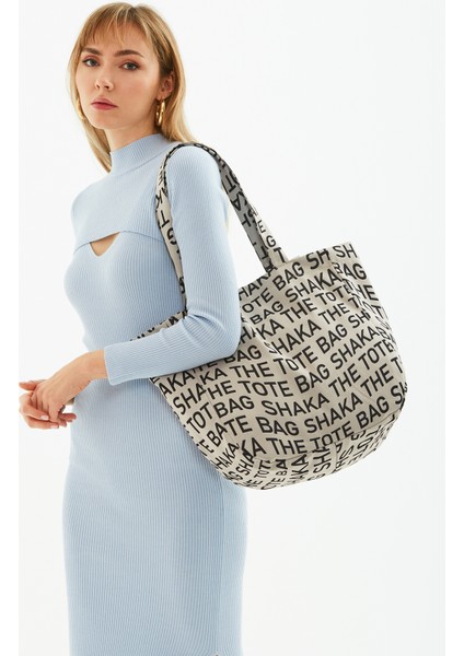 Vizon U50 Kanvas Kumaş ,tek Bölmeli,çıt Çıt Kapamalı,the Tote Bag Baskılı Kol ve Omuz Çantası modelleri