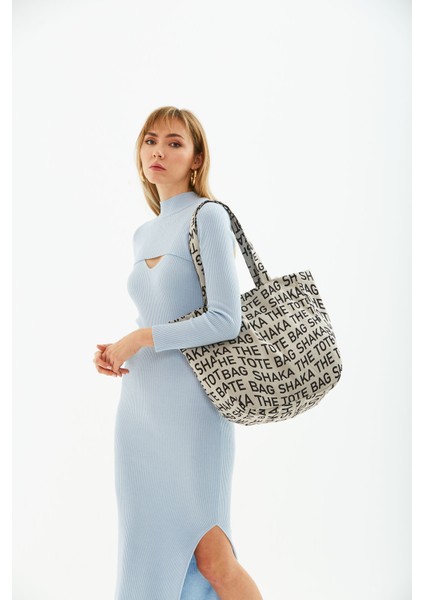 Vizon U50 Kanvas Kumaş ,tek Bölmeli,çıt Çıt Kapamalı,the Tote Bag Baskılı Kol ve Omuz Çantası indirimleri