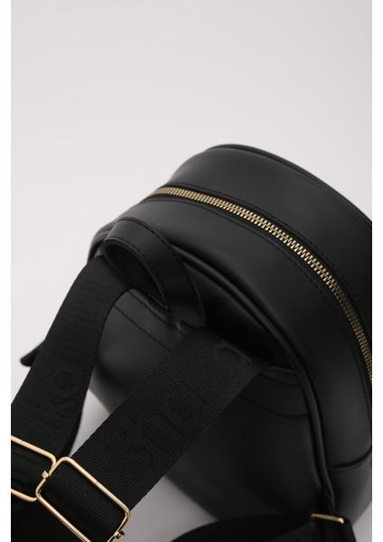 Siyah Shk200 Deri 2 Bölmeli Fermuarlı Yazılı Kolon Askılı Sırt Çantası U:26 E:22 G:9 Cm indirimleri