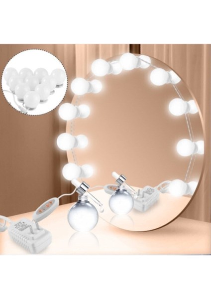 Bej Renkli LED Makyaj Aynası Işığı, Parlak ve Şık Tasarım