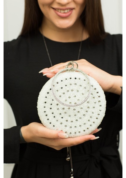 167 Sıvama Taşlı Bilezik Abiye Çanta | Gösterişli Abiye Çanta