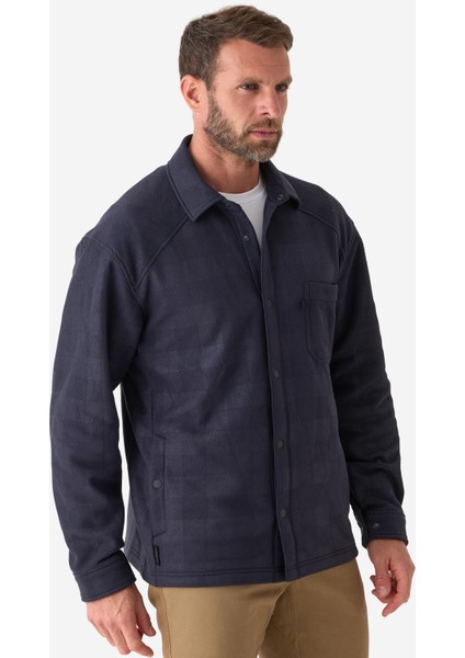 Solognac Erkek Uzun Kollu Oduncu Gömleği - Mavi - Avcılık ve Doğa Gözlemi - 100