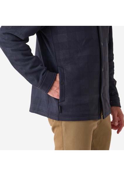 Solognac Erkek Uzun Kollu Oduncu Gömleği - Mavi - Avcılık ve Doğa Gözlemi - 100 fırsatları