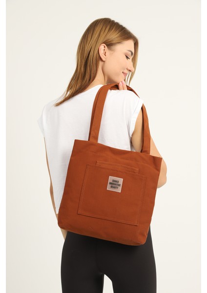 Kiremit U22 Kanvas Kumaş ,3 Bölmeli, Astarlı, Çıtçıtlı, El, Kol ve Omuz Çantası fırsatları