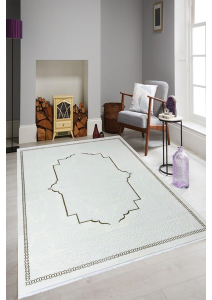 Sarar Moda Halı Zigana Kalitesi Saçaklı Klasik Desenli Salon,oturma,mutfak Modern Dokuma Halısı