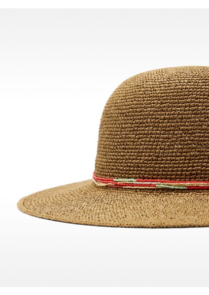 Boncuk Detaylı Hasır Şapka fiyatları