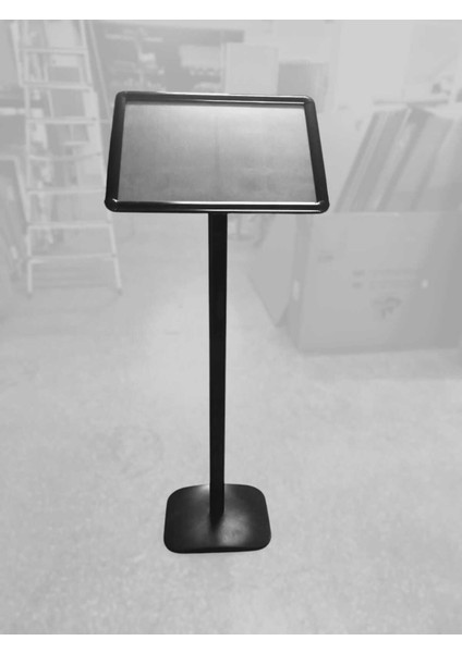 A3 Siyah Renk Ayaklı Alüminyum Yönlendirme Menü Panosu Yönlendirme 30X42X110CM modelleri