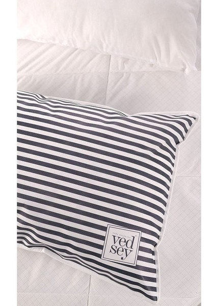 5'li Set 70X50 cm Yastık & Kıyafet Organizer Hurç Lacivert Çizgili indirimleri