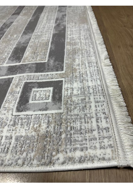 Sarar Moda Halı Ruby Kalitesi Saçaklı,çerçeve Desenli Salon,oturma,mutfak Modern Polyester Dokuma Halısı fırsatları