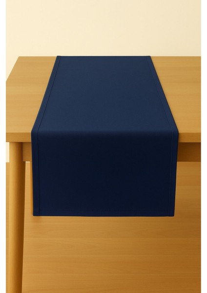 Kadife Dokulu Dikdörtgen Runner, Şık ve Zarif Mavi Tasarım fiyatları