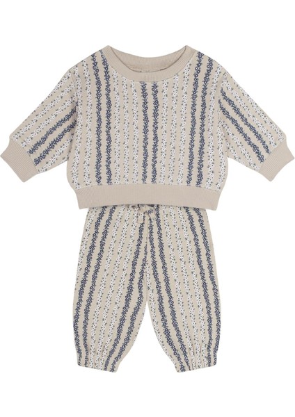 Dikey Çiçek Sweatshirt Pantolon Set fiyatları