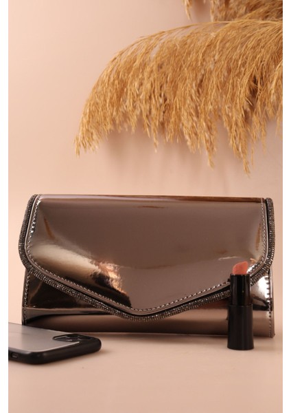 118 Ayna Şeritli Zarif Mektup Abiye Çanta fiyatları