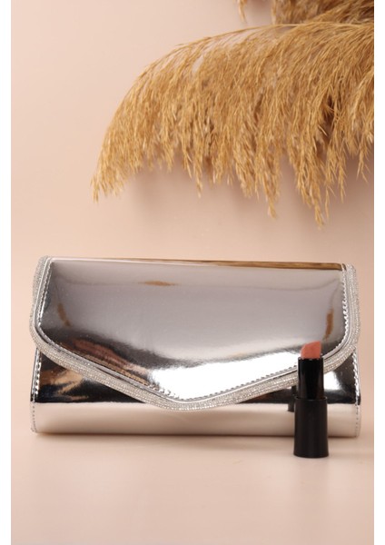 118 Ayna Şeritli Zarif Mektup Abiye Çanta fiyatları