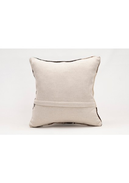 El Yapımı Kilimden Yapılmış Vintage Kırlent Kılıfı, Yün, 40X40 cm fırsatları